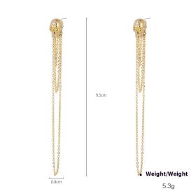 Punk Punk Skull Pendant Earrings (Option: Tassel Style)