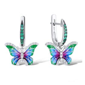 Colorful Epoxy Butterfly Ring Enamel Paint Set (Option: A)