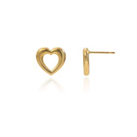 Lxalry 18K Gold Plated Heart Earrings   Stainless Steel Hypoallergenic Jewelry For Women  Skin Safe Everyday & Gift Luxury For Wife Mom Girlfrien (Option: HWCEX9)