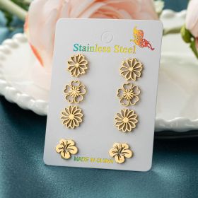 Fashion Simulation Stud Earrings Little Suit (Color: Gold)
